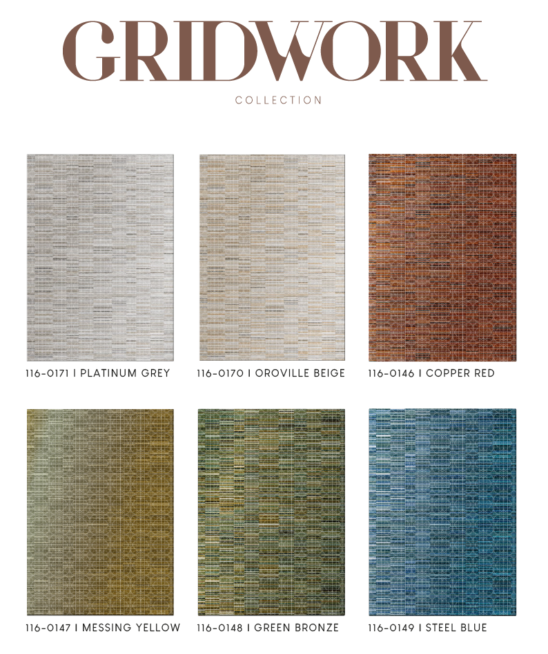 0146 GRIDWORK COLLECTION - COPPER RED